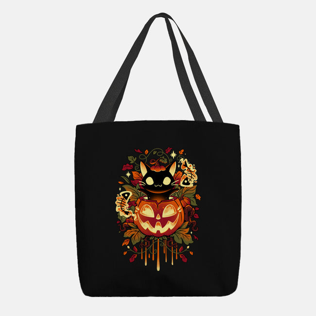 Autumn Tricks-none basic tote bag-Snouleaf