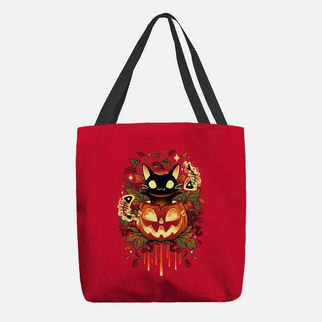 Autumn Tricks-none basic tote bag-Snouleaf