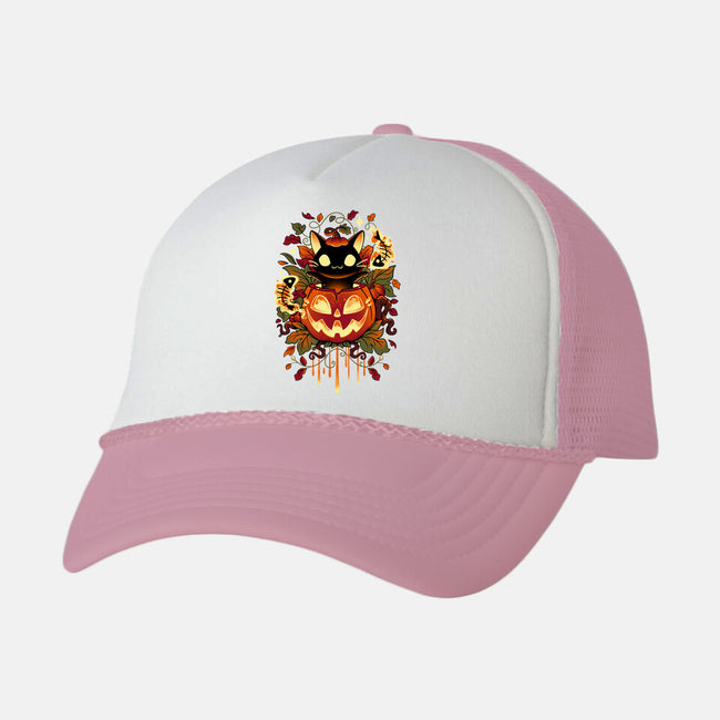 Autumn Tricks-unisex trucker hat-Snouleaf