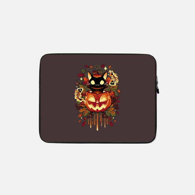 Autumn Tricks-none zippered laptop sleeve-Snouleaf