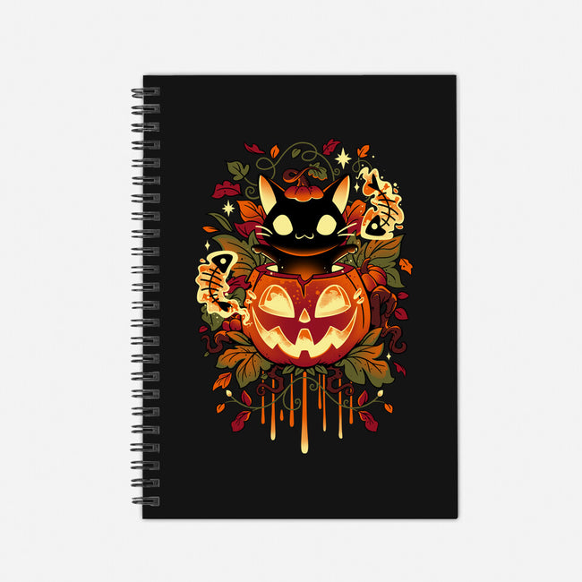 Autumn Tricks-none dot grid notebook-Snouleaf