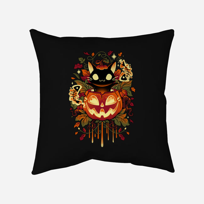 Autumn Tricks-none removable cover w insert throw pillow-Snouleaf