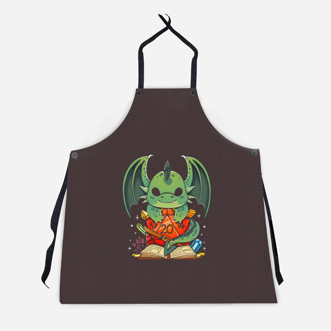 Cute Dragon Dice-unisex kitchen apron-Vallina84