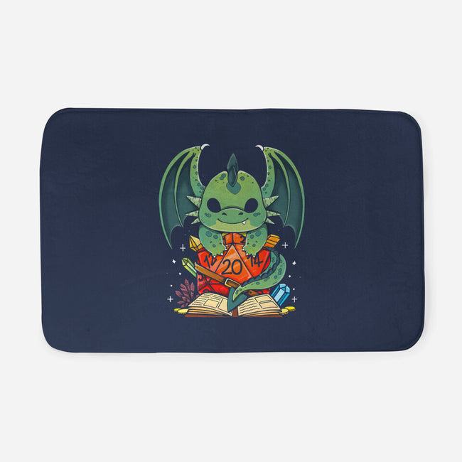 Cute Dragon Dice-none memory foam bath mat-Vallina84