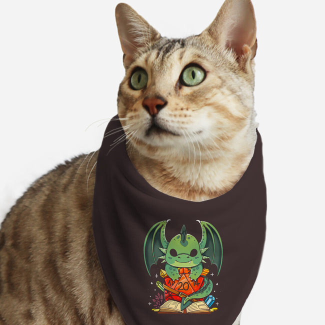 Cute Dragon Dice-cat bandana pet collar-Vallina84