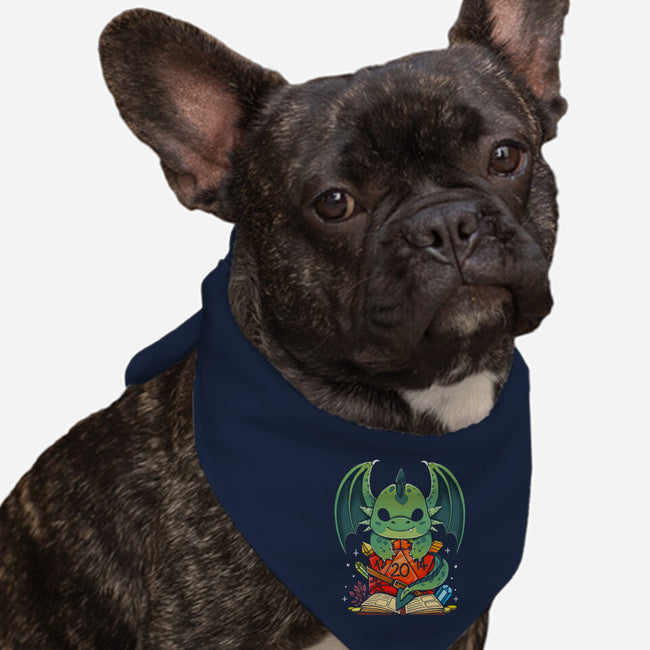 Cute Dragon Dice-dog bandana pet collar-Vallina84