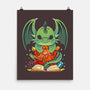 Cute Dragon Dice-none matte poster-Vallina84