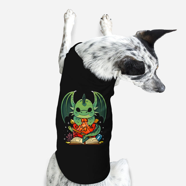 Cute Dragon Dice-dog basic pet tank-Vallina84
