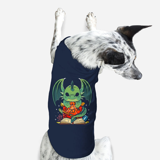Cute Dragon Dice-dog basic pet tank-Vallina84