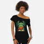 Cute Dragon Dice-womens off shoulder tee-Vallina84