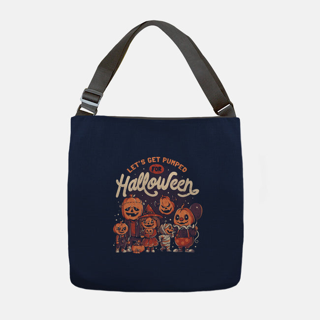 Pumped For Halloween-none adjustable tote bag-eduely
