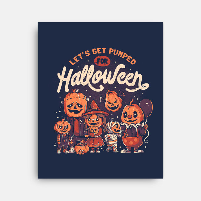 Pumped For Halloween-none stretched canvas-eduely
