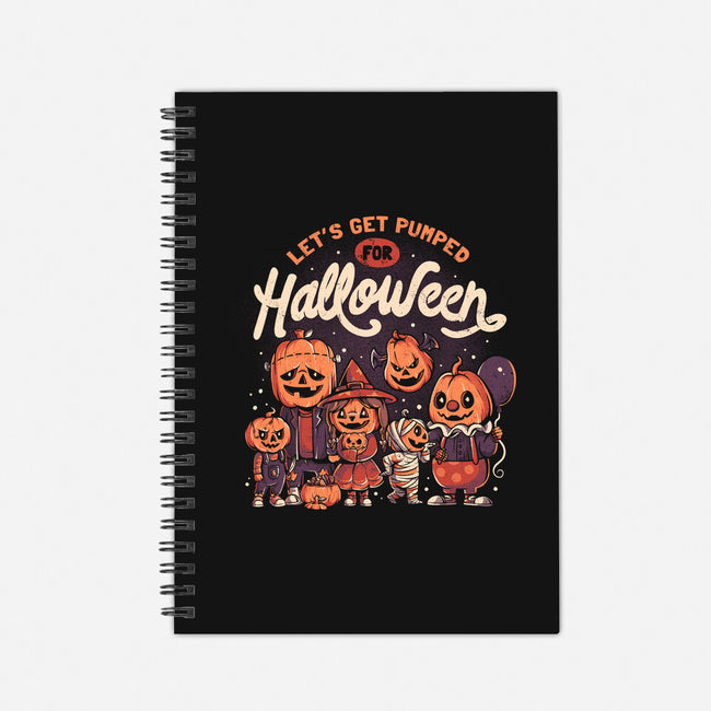 Pumped For Halloween-none dot grid notebook-eduely