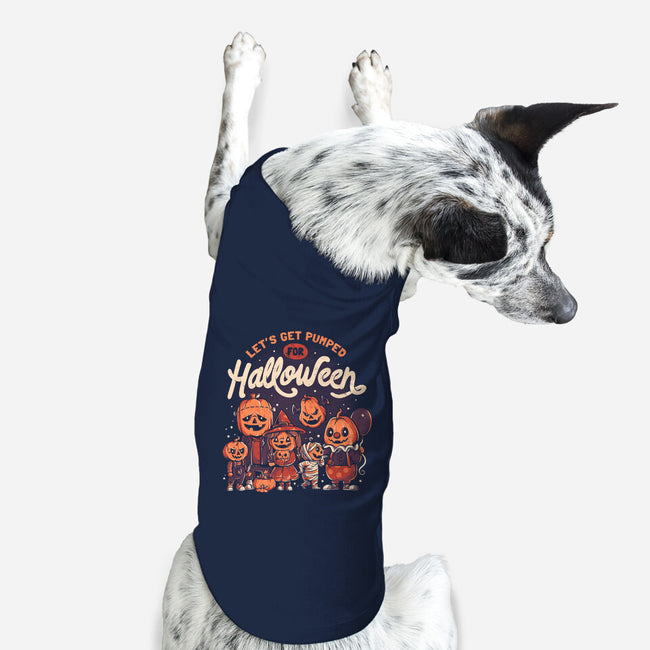 Pumped For Halloween-dog basic pet tank-eduely
