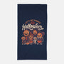 Pumped For Halloween-none beach towel-eduely