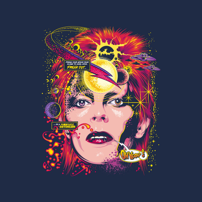 Space Face-womens fitted tee-CappO
