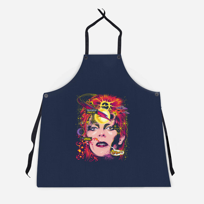 Space Face-unisex kitchen apron-CappO