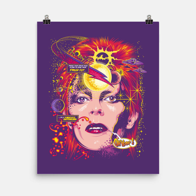 Space Face-none matte poster-CappO