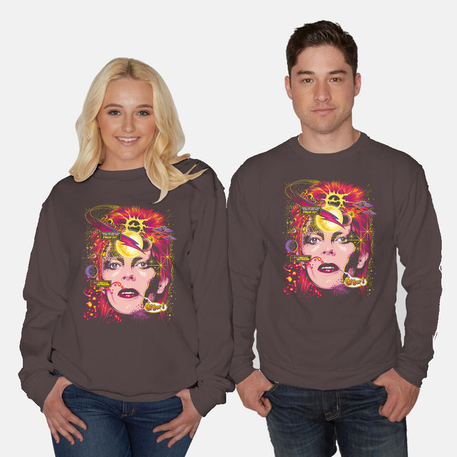 Space Face-unisex crew neck sweatshirt-CappO