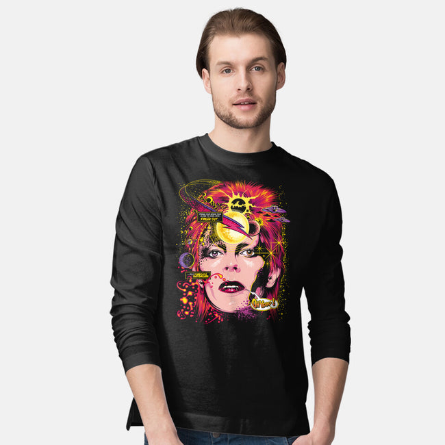 Space Face-mens long sleeved tee-CappO