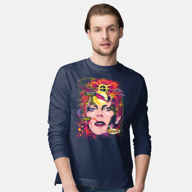 Space Face-mens long sleeved tee-CappO