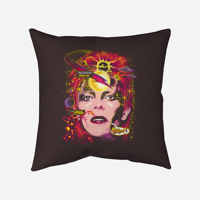 Space Face-none removable cover w insert throw pillow-CappO