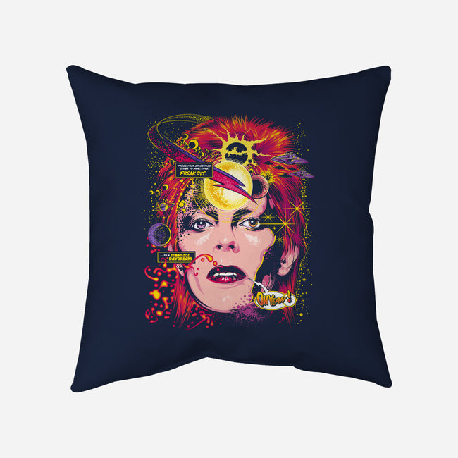 Space Face-none removable cover w insert throw pillow-CappO