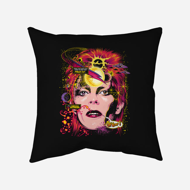 Space Face-none removable cover throw pillow-CappO