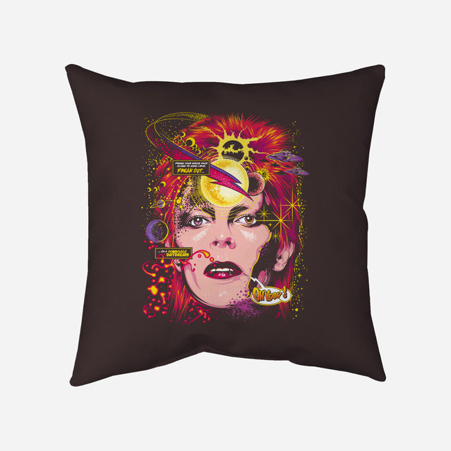 Space Face-none removable cover throw pillow-CappO