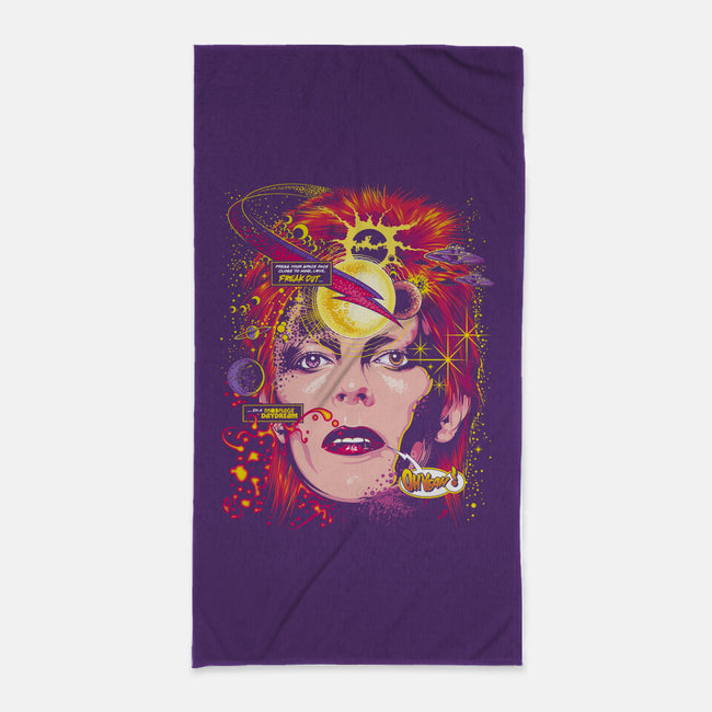 Space Face-none beach towel-CappO