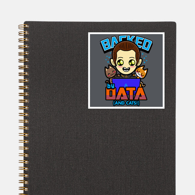 Backed By Data-none glossy sticker-Boggs Nicolas