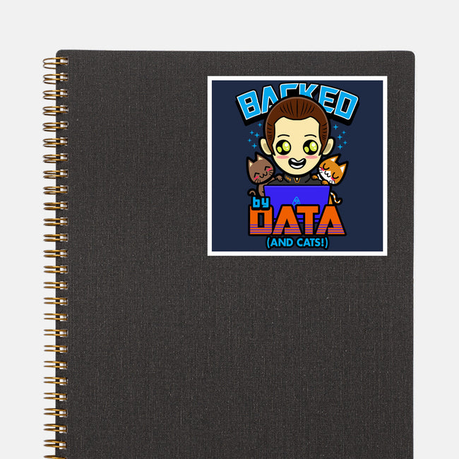 Backed By Data-none glossy sticker-Boggs Nicolas