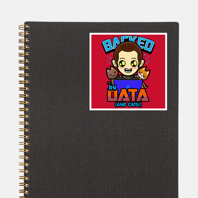 Backed By Data-none glossy sticker-Boggs Nicolas