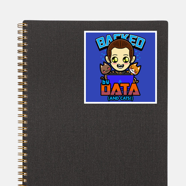 Backed By Data-none glossy sticker-Boggs Nicolas