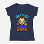 Backed By Data-womens v-neck tee-Boggs Nicolas