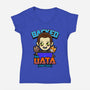 Backed By Data-womens v-neck tee-Boggs Nicolas