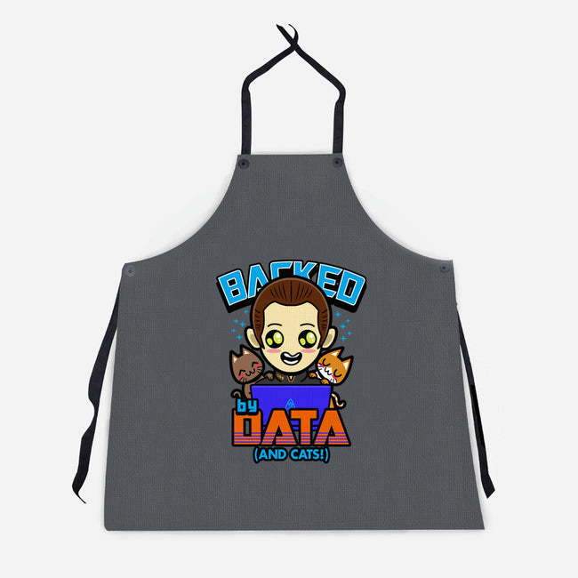 Backed By Data-unisex kitchen apron-Boggs Nicolas