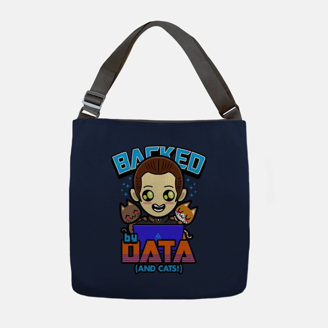 Backed By Data-none adjustable tote bag-Boggs Nicolas