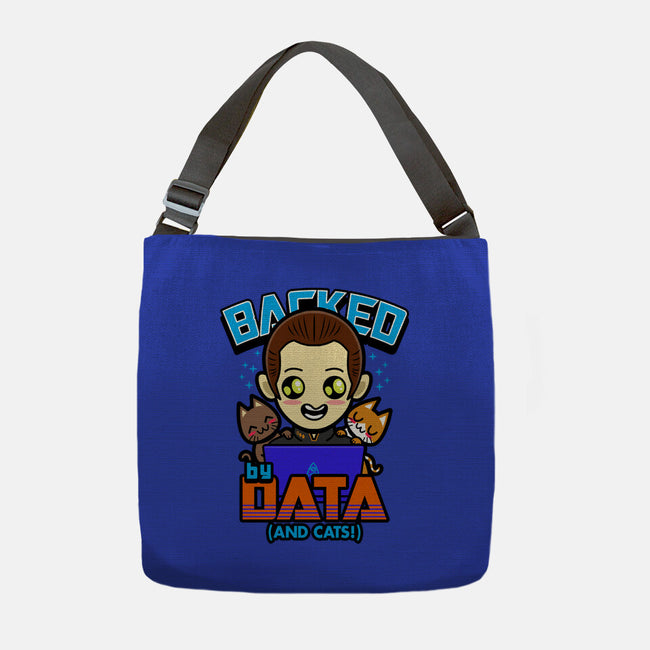 Backed By Data-none adjustable tote bag-Boggs Nicolas