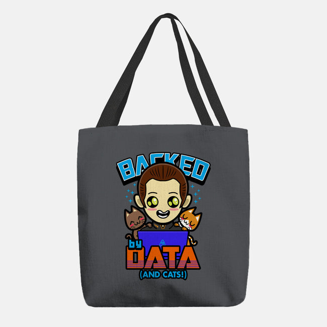 Backed By Data-none basic tote bag-Boggs Nicolas