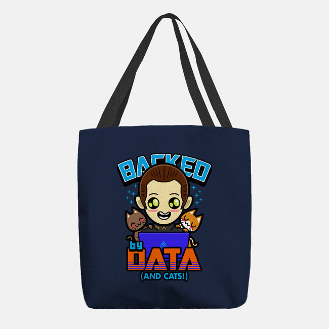 Backed By Data-none basic tote bag-Boggs Nicolas
