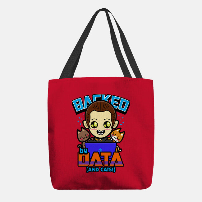 Backed By Data-none basic tote bag-Boggs Nicolas