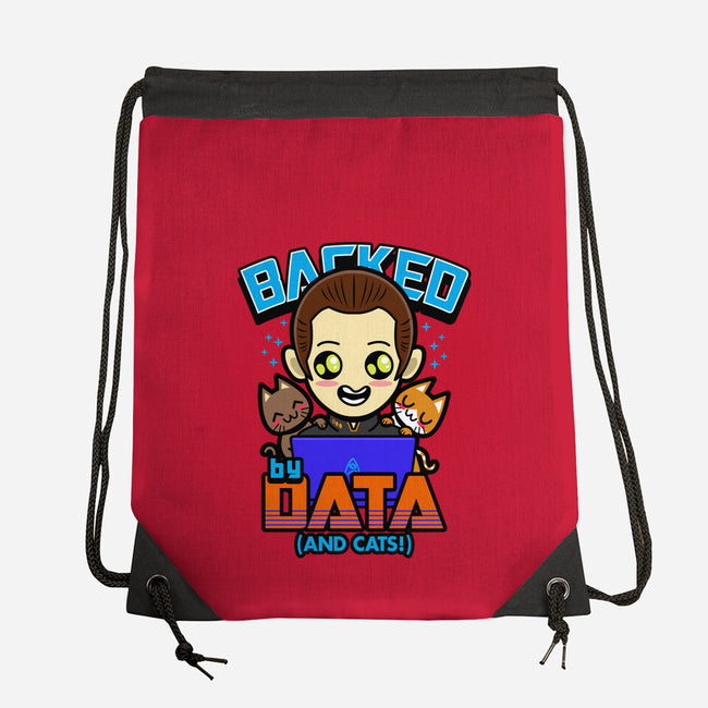 Backed By Data-none drawstring bag-Boggs Nicolas