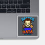 Backed By Data-none glossy sticker-Boggs Nicolas