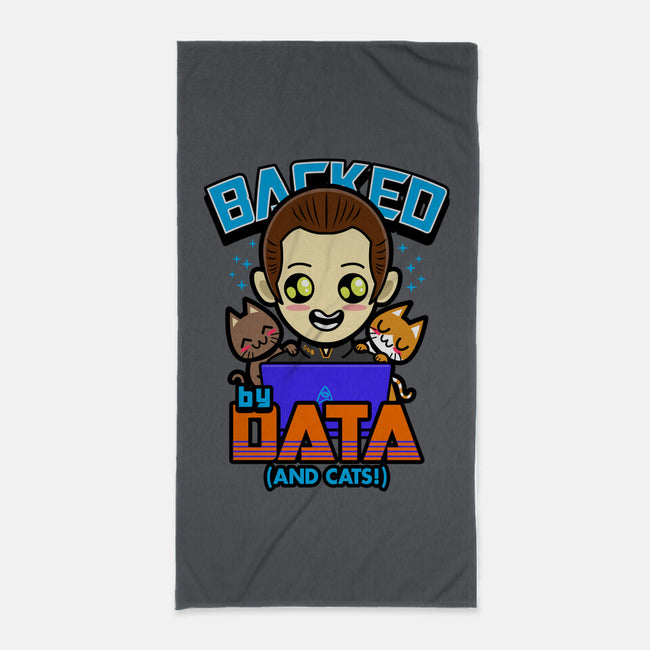 Backed By Data-none beach towel-Boggs Nicolas