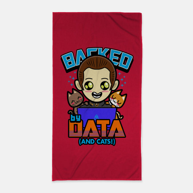 Backed By Data-none beach towel-Boggs Nicolas