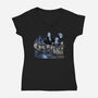 Greetings From Cemetery Ridge-womens v-neck tee-goodidearyan