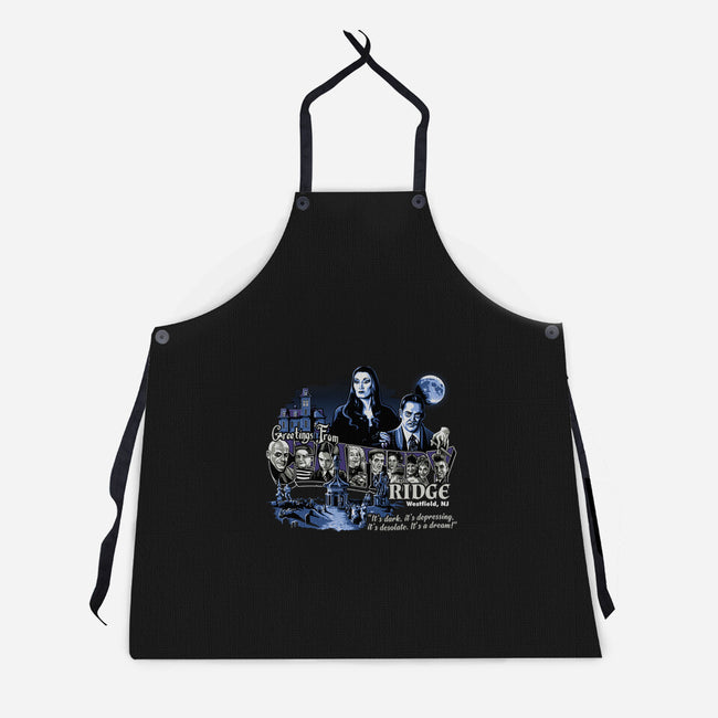Greetings From Cemetery Ridge-unisex kitchen apron-goodidearyan