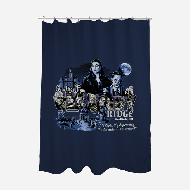 Greetings From Cemetery Ridge-none polyester shower curtain-goodidearyan