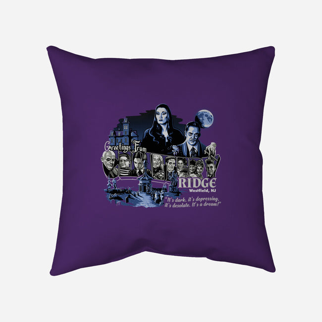 Greetings From Cemetery Ridge-none removable cover w insert throw pillow-goodidearyan